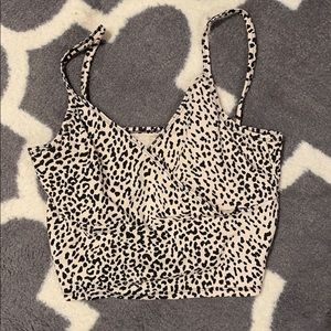 Shein cheetah crop top